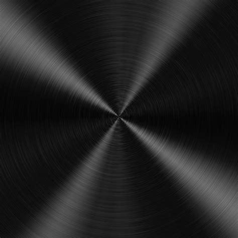 Black Radial Brushed Metal Texture