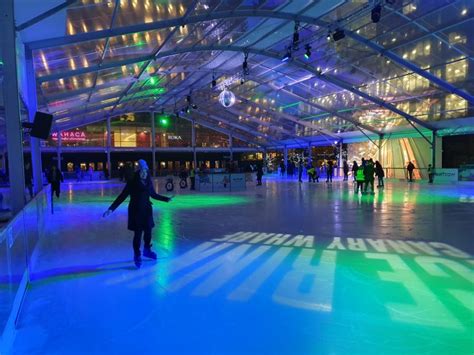 Gliding Around At Canary Wharf Ice Rink Berkeley Square Barbarian