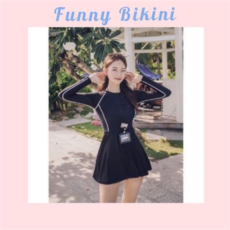 Size M L XL Bikini Women S One Piece Swimsuit 1 Piece Back Zipper Discreet Long Sleeves