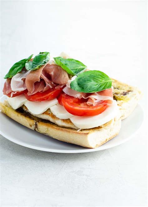 Chicken Caprese Sandwich with Prosciutto - Umami Girl