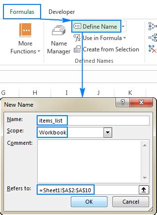 Excel Names And Named Ranges How To Define And Use In Formulas