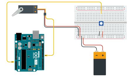 Rangkaian Motor Servo Arduino Elektrologi