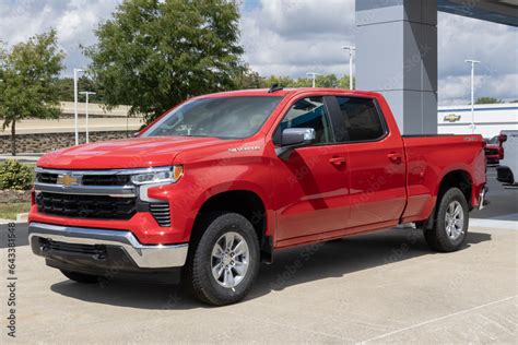 Chevrolet Silverado 1500 display at a dealership. Chevy offers the ...