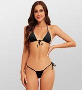 Amazon Dadress Micro Bikini Sets Extreme Sexy Halter Swimsuit Tie Side G String Cheeky