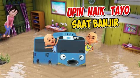 Upin Ipin Banjir Banjiran Naik Bus Tayo Ipin Senang Gta Lucu Youtube