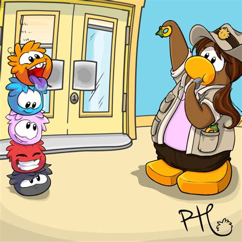 Puffle Handler Tracker Club Penguin Mountains