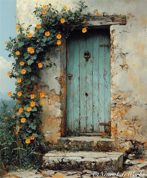 art  doors rustic door doors  windows watercolor