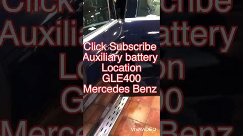 How To Replace Auxiliary Battery Of Mercedes Benz GLE400 YouTube