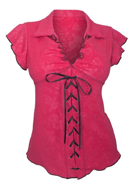 Plus Size Sexy Lace Corset Top Floral Embossed Pink Evogues Apparel