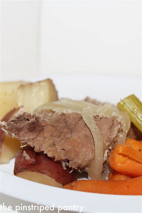 The Pinstriped Pantry: Sunday Dinner Crockpot Roast and Potatoes