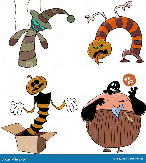 Funny Monsters Set Stock Illustration Illustration Of Scary 15803191