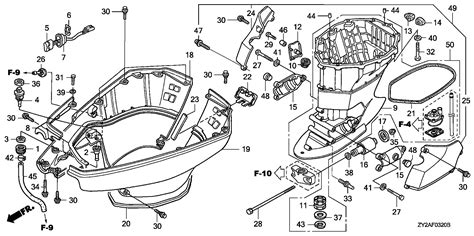 Parts For Mid Large Outboard Engines 25 250hp BF BF225 BF225AK0