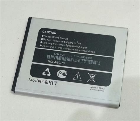 Buy Original Q417 Battery 2500mAh For Micromax Canvas Mega 4G Q417