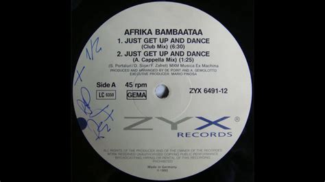 Afrika Bambaataa Just Get Up And Dance Club Mix 1990 YouTube