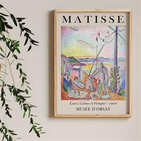 Henri Matisse Luxe Calme Et Volupte Art Exhibition Poster Etsy