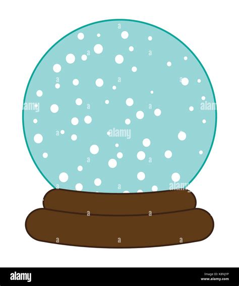 Snowglobe No L Design Dessin Anim Ic Ne Symbole De La Carte Bille