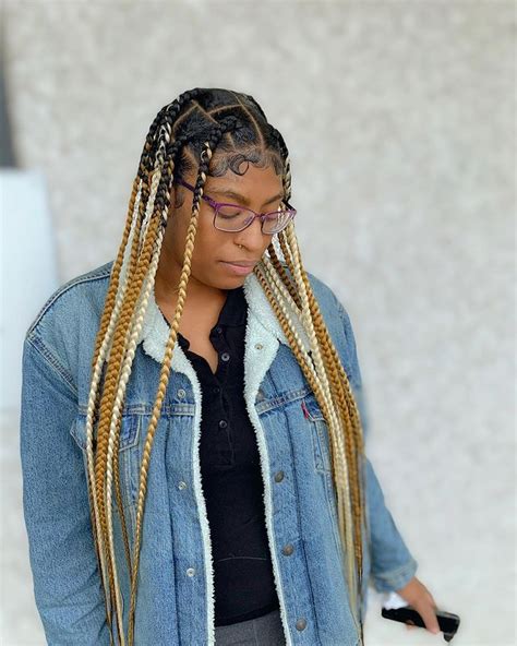 Dazzling Blonde Knotless Braids To Try Now Blackshome