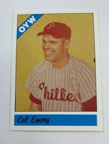 Fritsch One Year Winners Baseball Singles 73 Cal Emery Ebay