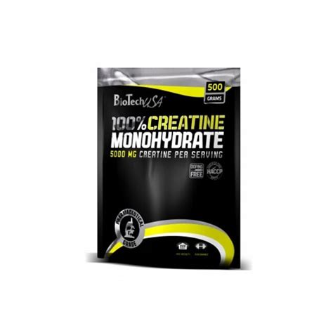 100% Creatine Monohydrate BIOTECH USA 0.500 kg - eMAG.bg