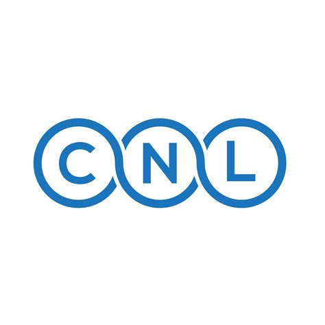 Cnl Letter Logo Design On White Background Cnl Creative Initials