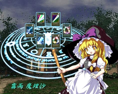 Blonde Hair Bow Dress Hat Kirisame Marisa Long Hair Magic Touhou Witch Yellow Eyes Konachan