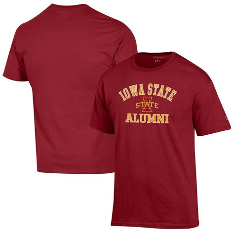 Iowa State Cyclones Champion Alumni Logo T Shirt Cardinal A Chic