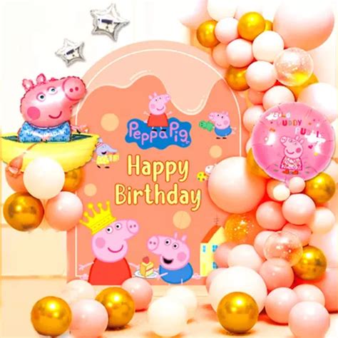 Globos Decoraci N De Fiesta Cumplea Os Kit Arco Peppa Pig Mercadolibre