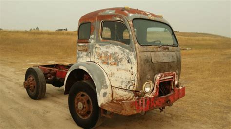 White Coe Cabover Snubnose Truck Kustom Hot Rat Rod Lead