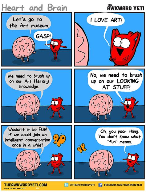 Heart And Brain Comic Strip