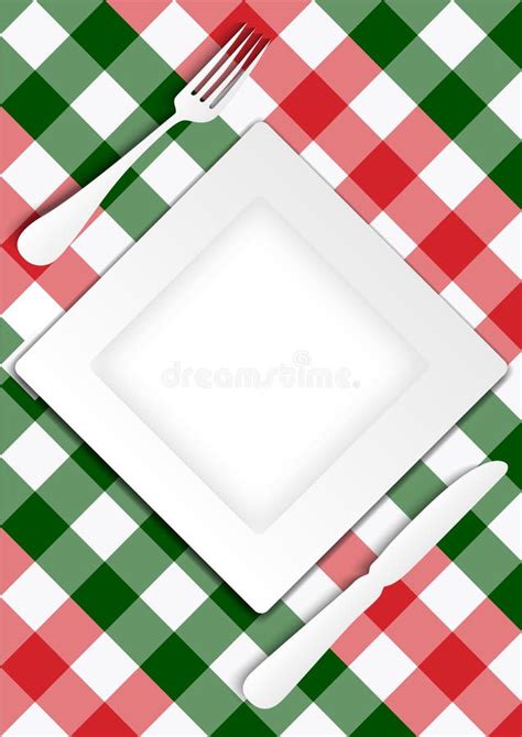 Menu Card Design stock vector. Illustration of checked - 19420194