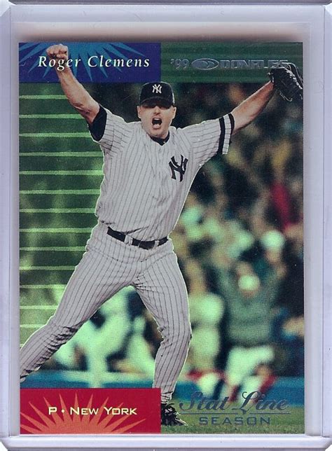 Roger Clemens Donruss Stat Line Season Parallel Yankees