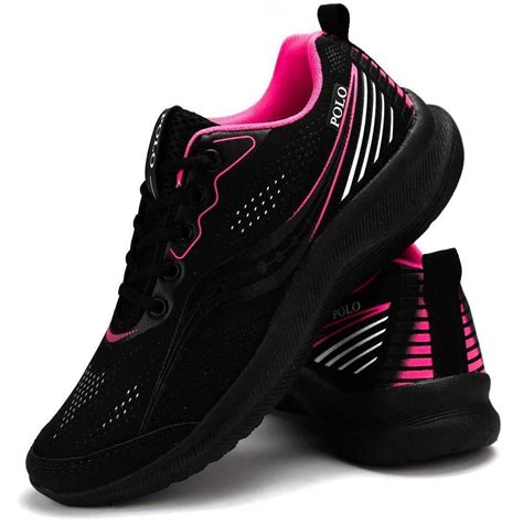 Tenis Feminino Leve Para Caminhada Preto Netshoes