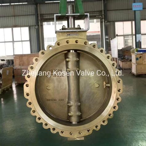 Lug Wafer Type Triple Eccentric Butterfly Valve With Worm Gear Wafer