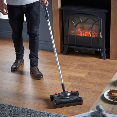 VonHaus Electric Floor Sweeper - Cordless/Wireless Rechargeable Floor ...