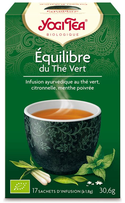 Yogi Tea Infusion Ayurv Dique Quilibre Du Th Vert Boutique Bio