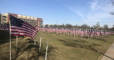 American Flag Display In Keller Honors Veterans First Responders Cbs