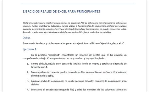 Ejercicios Excel Para Principiantes Practity