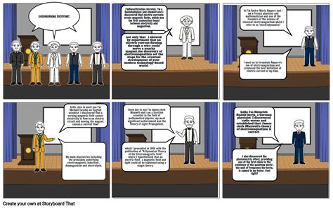 Electromagnetic Theory Comics Strip Storyboard