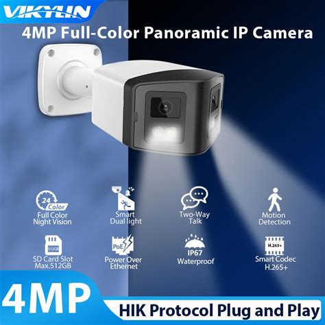 Vikylin Panoramic Security Camera Full Color Mp Dual Lens Mm Ip