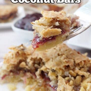 Raspberry Coconut Bars Great Grub Delicious Treats