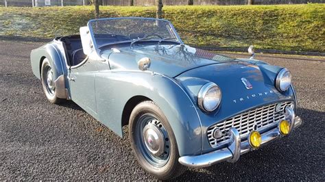 Triumph Tr3 1958 Winchester Blue YouTube