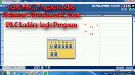 Zelio PLC Program Zelio Software Simulation 2 Start PLC Ladder Logic