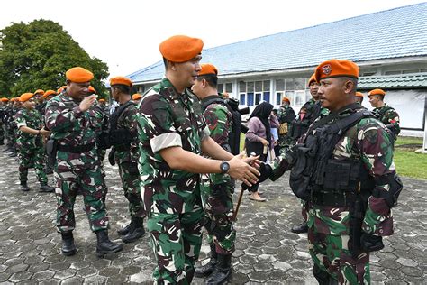 Danyonko Kopasgat Pimpin Apel Kembali Penugasan Satgas Lanud Pamtas