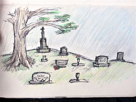 graveyard drawing easy 9