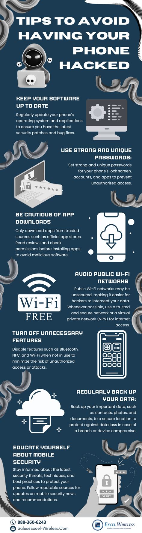 Tips To Avoid Having Your Phone Hacked [infographic] Excel Wireless