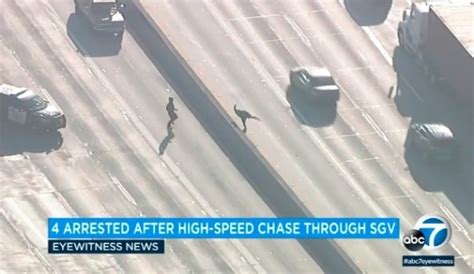 4 Burglary Suspects Arrested After Chase Across 6 Freeways That Ends In