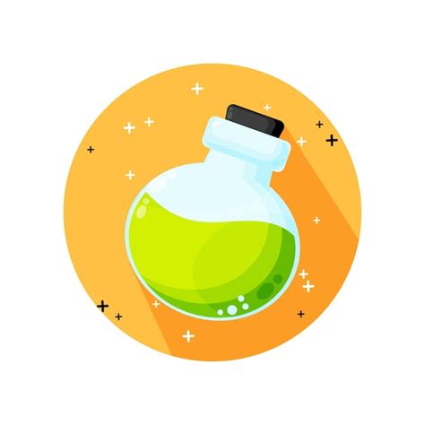 Premium Vector Potion Bottle Icon Design