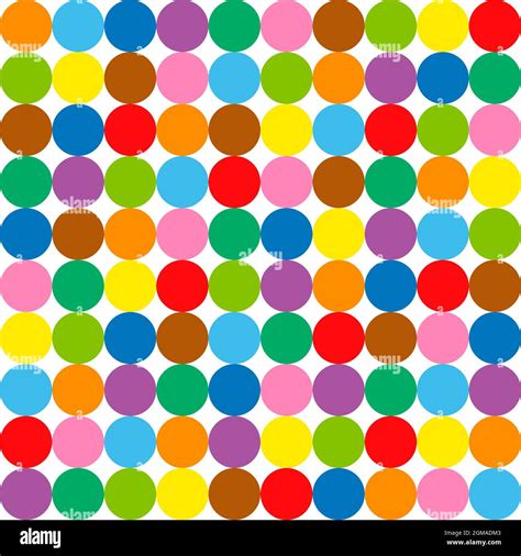 Colorful Circle Pattern Background Hundred Colored Balls Seamless