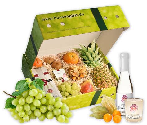 Hansen Obst Geburtstags Geschenkbox Fruchtige Obst Box