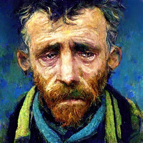 Van Gogh Sad Portrait Digital Art By Yury Malkov Fine Art America